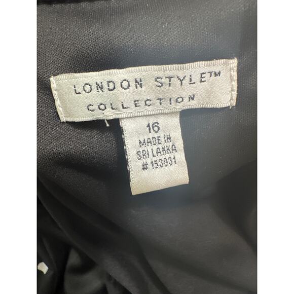 London Style collection black white sleeveless jumpsuit size 16 - Picture 3 of 13